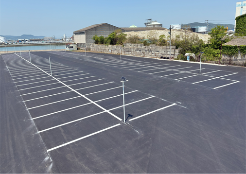 香川県高松市/交通安全施設/富国産業/駐車場区画線